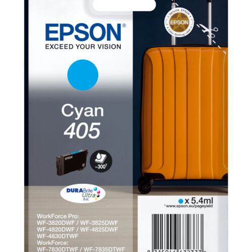 80490312_1578362405 Epson C13T05G24010/405 Ink cartridge cyan, 300 pages 5.4ml for Epson WF-3820/7830