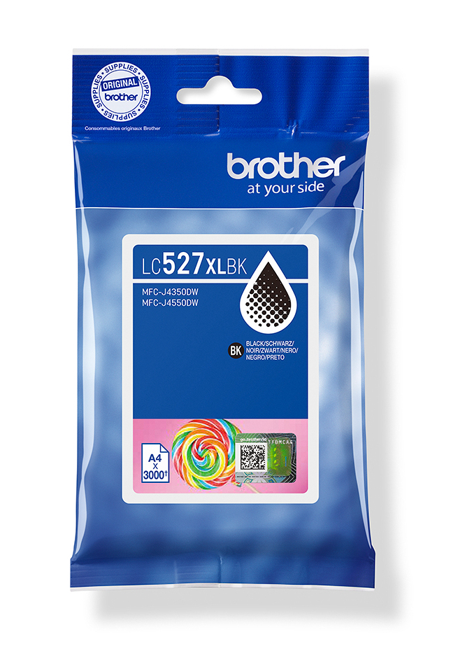 Brother LC-527XLBK Ink cartridge black high-capacity, 3.500 pages ISO/IEC 19752 for Brother MFC-J 4350