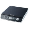 20 cm x 20 cm. Type: Electronic postal scale, Maximum weight capacity: 5 kg, Accuracy: 2 g. Power requirements: 3 x AAA/LR03. Dimensions (WxDxH): 211 x 235 x 46 mm, Weight: 1.5 kg. Package wid