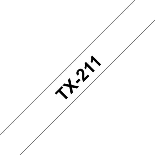 Brother TX-211 DirectLabel black on white 6mm x 15m for Brother P-Touch TX 6-24mm