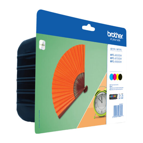 Brother LC-129XLVALBPRF Ink cartridge multi pack Bk,C,M,Y Blister Radio Frequency 1x2400pg + 3x1200pg Pack=4 for Brother MFC-J 6920