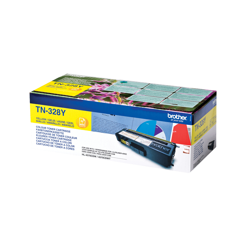 Brother TN-328Y Toner yellow extra High-Capacity, 6.000 pages ISO/IEC 19798 for Brother HL-4570