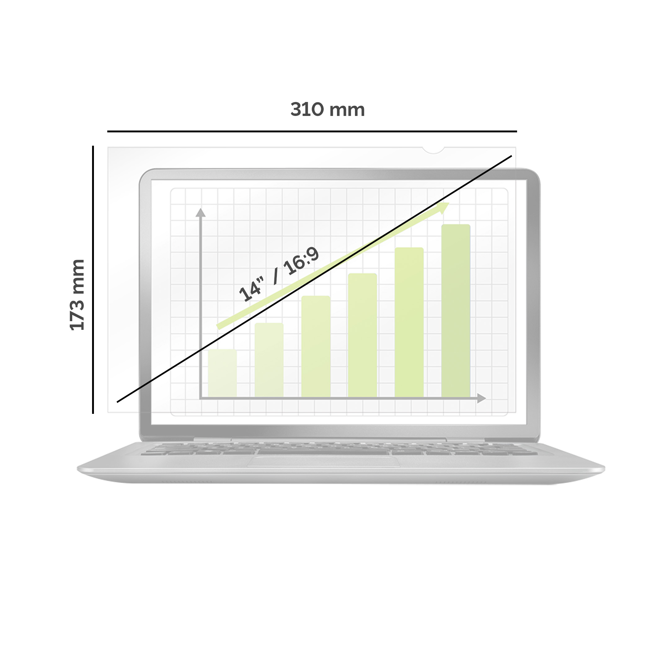 83dbb943ec28ac07e72e7aec21b4a7a0f90d1ea5 Fellowes PrivaScreen 35.6 cm (14") Laptop Frameless display privacy filter