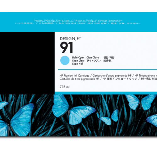 856304_4366428311 HP C9470A/91 Ink cartridge light cyan 775ml for HP DesignJet Z 6100