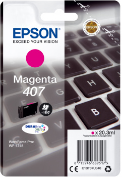 85893793_4831244614 Epson C13T07U340/407 Ink cartridge magenta, 1.900 pages ISO/IEC 19752 20,3ml for Epson WF 4745