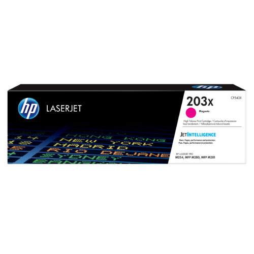 HP CF543X/203X Toner cartridge magenta high-capacity, 2.500 pages ISO/IEC 19798 for HP Pro M 254