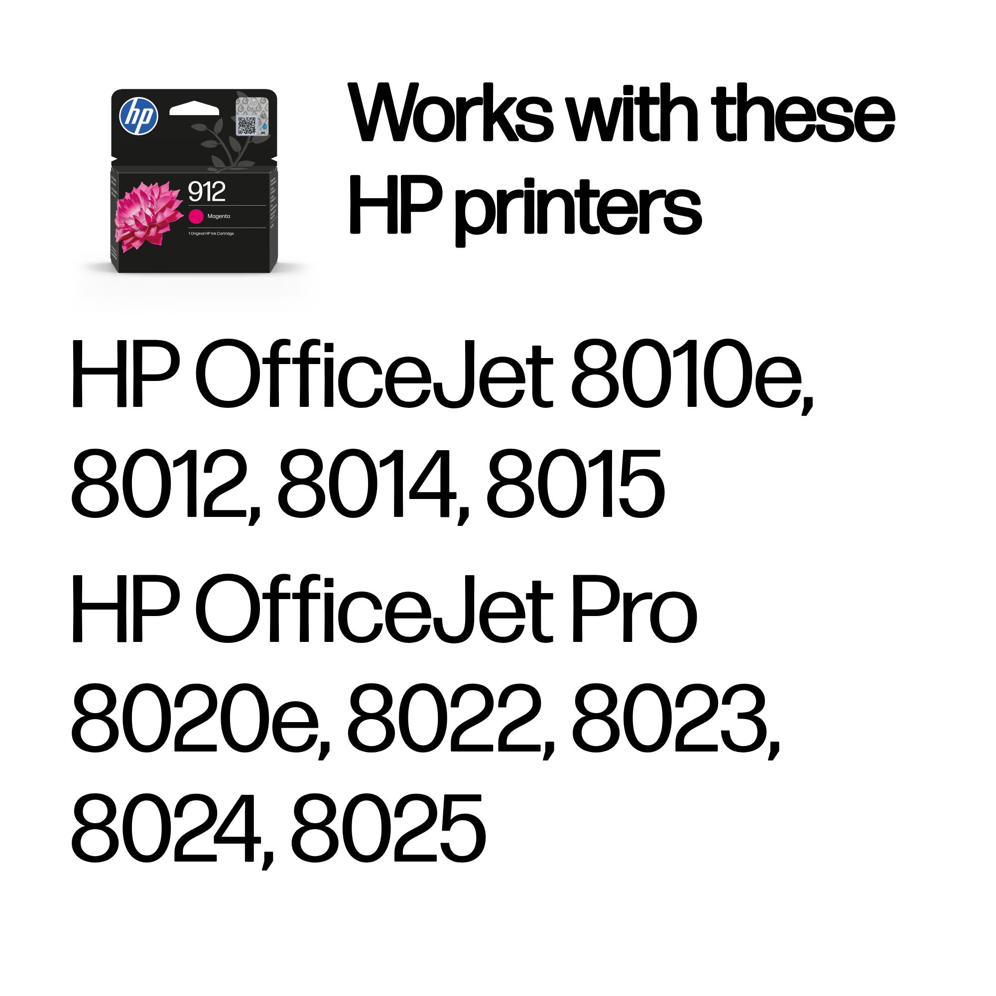 8607ffb7b6da6e70ee60714da4965d5ee437f6b1 HP 3YL78AE/912 Ink cartridge magenta, 315 pages 2.93ml for HP OJ Pro 8010/e/8020