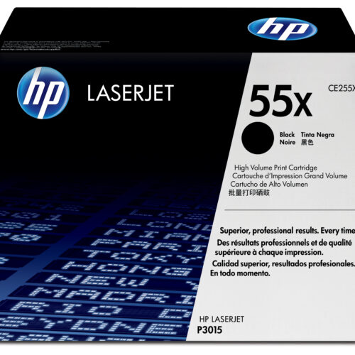HP CE255X/55X Toner cartridge black high-capacity, 12.500 pages ISO/IEC 19752 for HP LaserJet P 3015