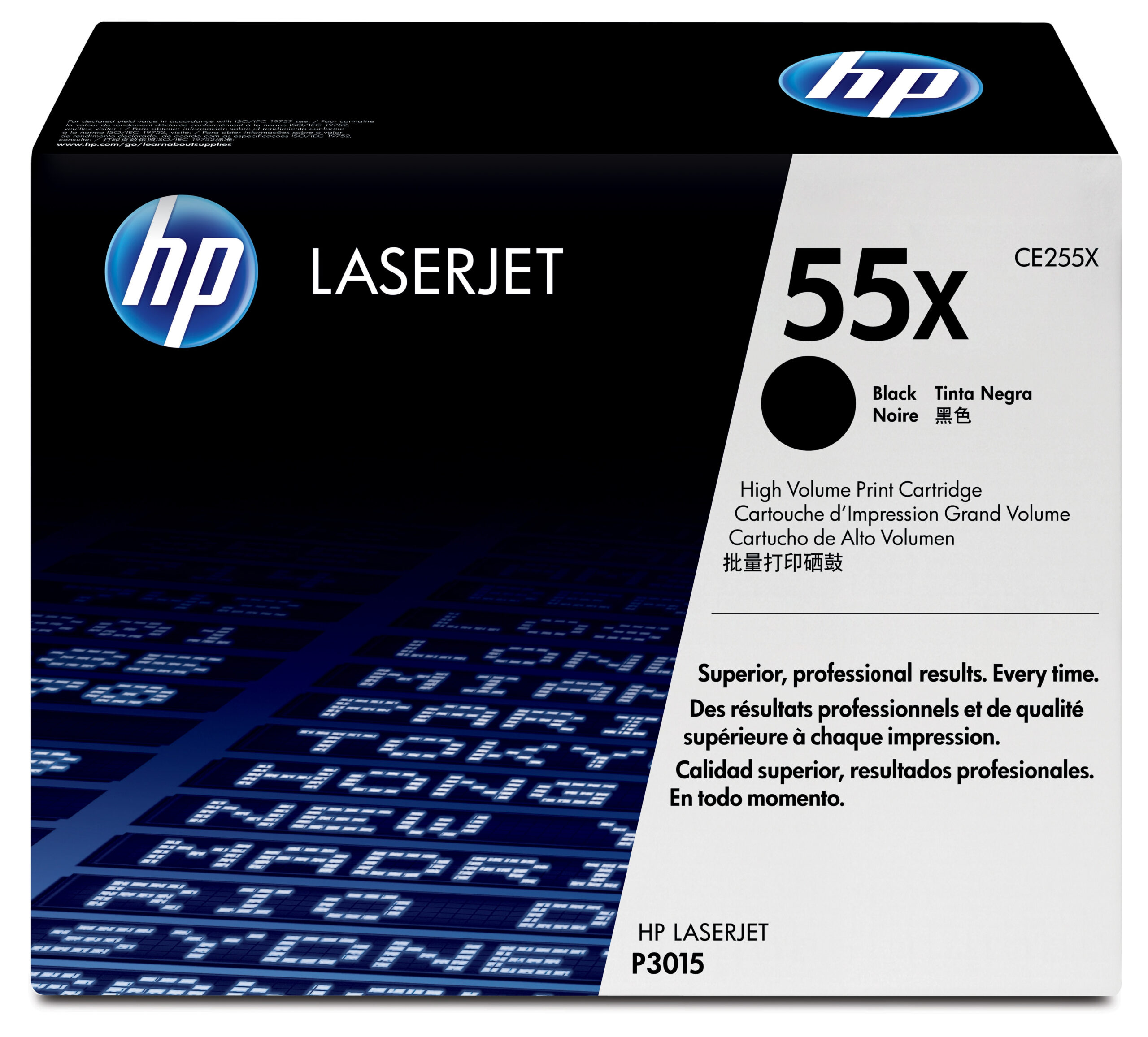 HP CE255X/55X Toner cartridge black high-capacity, 12.500 pages ISO/IEC 19752 for HP LaserJet P 3015