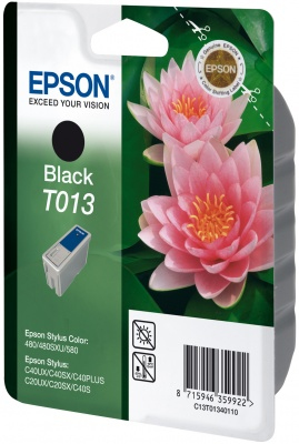 Epson C13T01340110/T013 Ink cartridge black, 300 pages ISO/IEC 24711 10ml for Epson Stylus Color 480