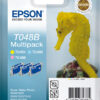 Epson C13T048B4010/T048B Ink cartridge multi pack Light cyan, Light magenta, yellow, 3x430 pages 13ml Pack=3 for Epson Stylus Photo R 300