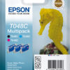 Epson C13T048C4010/T048C Ink cartridge multi pack cyan, magenta, black, 3x430 pages 13ml Pack=3 for Epson Stylus Photo R 300
