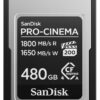 87c1014e1a606f2d0a9df94fef6e94c97898f36b SanDisk PRO-CINEMA CFexpress Type A Card - 480GB