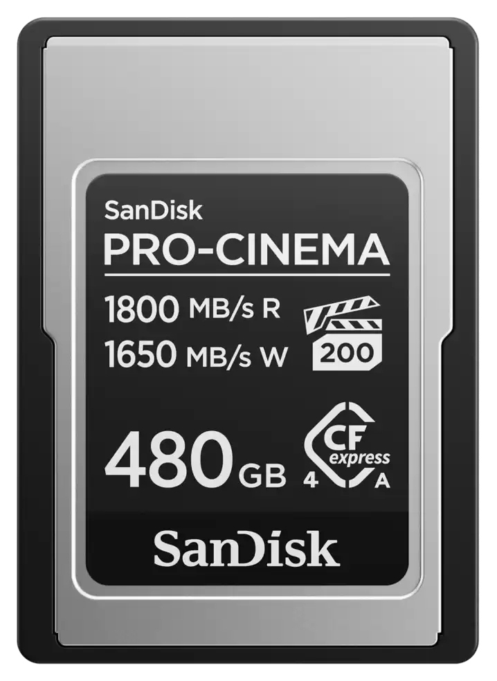 87c1014e1a606f2d0a9df94fef6e94c97898f36b SanDisk PRO-CINEMA CFexpress Type A Card - 480GB