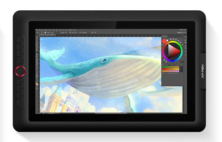 XPPen ARTIST 15.6 PRO graphic tablet Black, Red 5080 lpi 344.16 x 193.59 mm USB