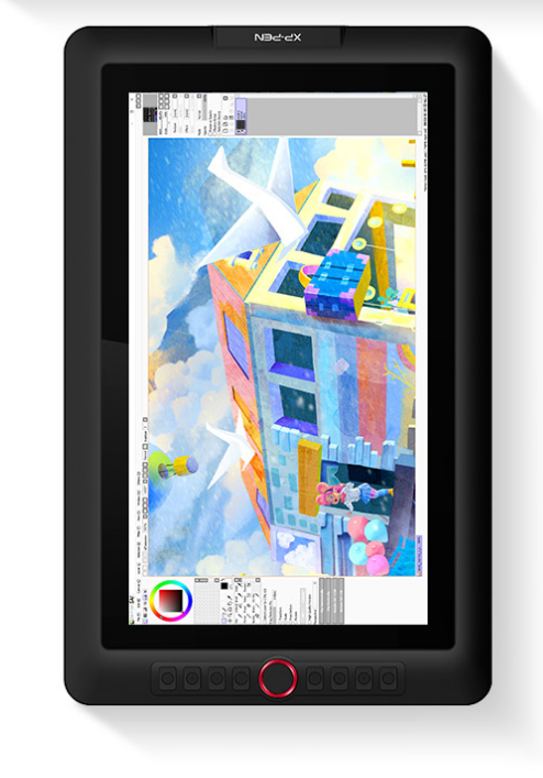XPPen ARTIST 15.6 PRO graphic tablet Black, Red 5080 lpi 344.16 x 193.59 mm USB