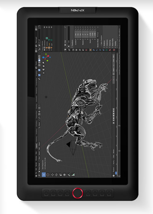 XPPen ARTIST 15.6 PRO graphic tablet Black, Red 5080 lpi 344.16 x 193.59 mm USB