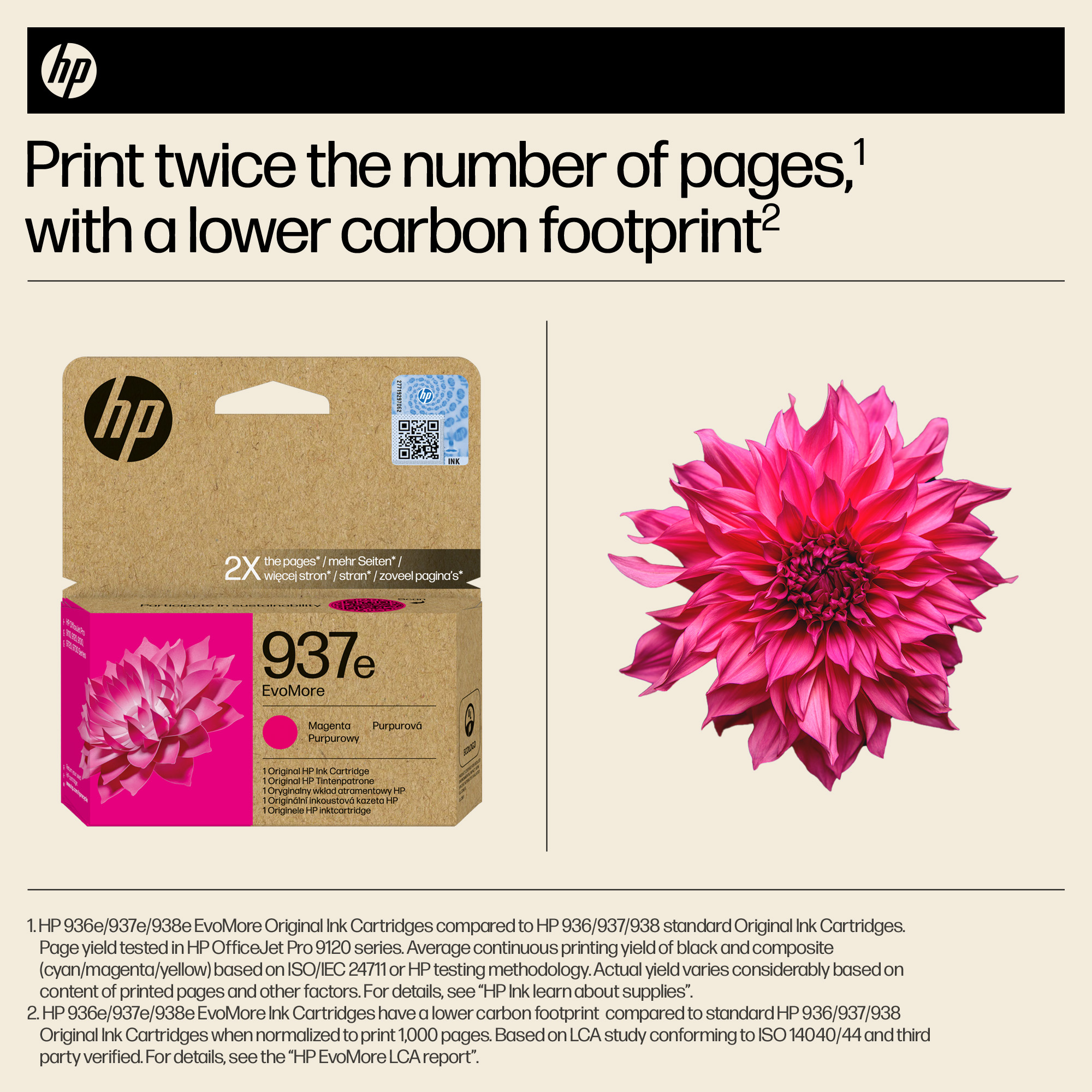 HP 4S6W7NE/937E Printhead cartridge magenta Evomore, 1.650 pages ISO/IEC 19752 for HP OJ Pro 9100/e