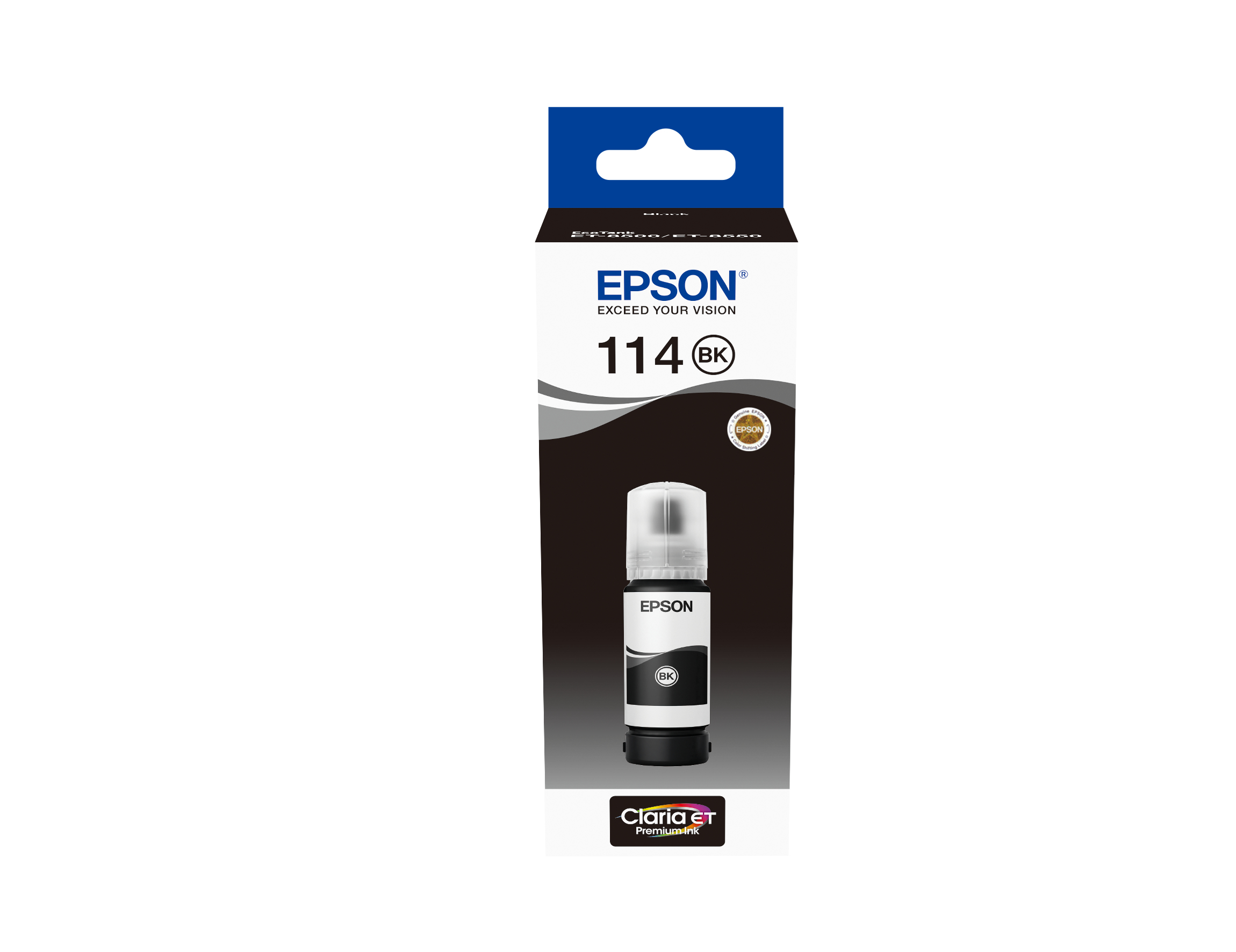 Epson C13T07A140/114 Ink bottle black pigmented, 6.700 pages 2300 Photos 70ml for Epson ET-8500