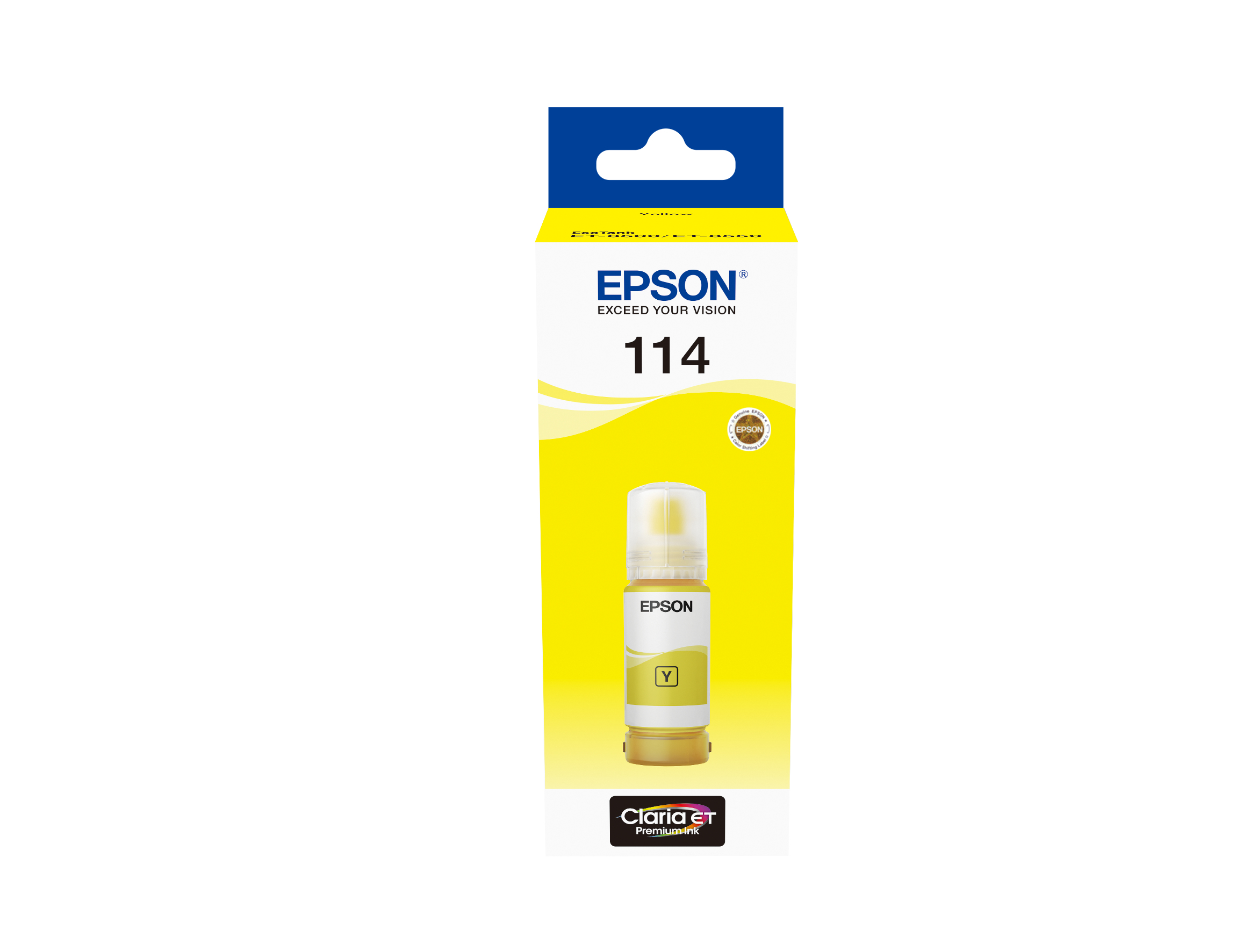 Epson C13T07B440/114 Ink bottle yellow, 6.700 pages 2300 Photos 70ml for Epson ET-8500