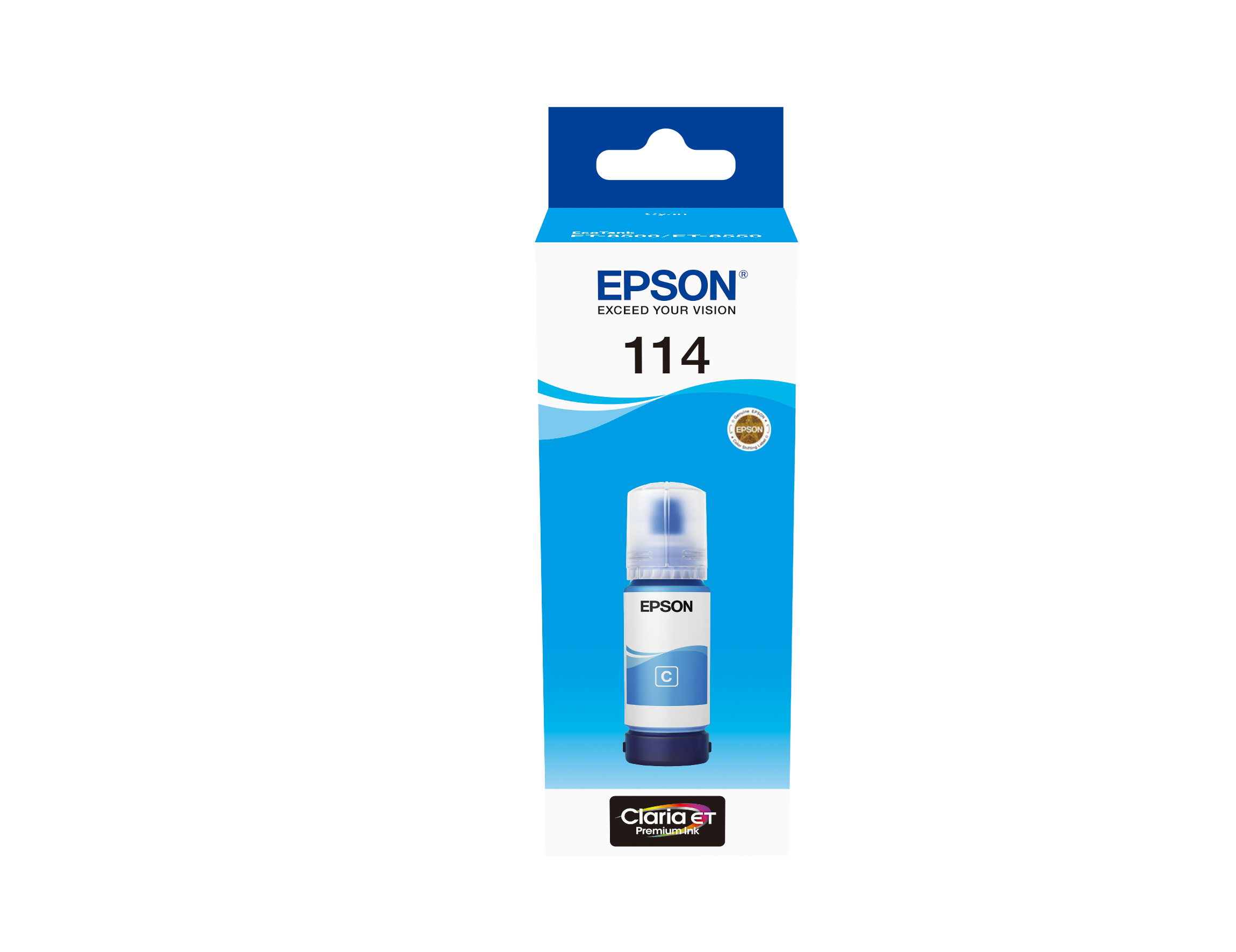 Epson C13T07B240/114 Ink bottle cyan, 6.700 pages 2300 Photos 70ml for Epson ET-8500