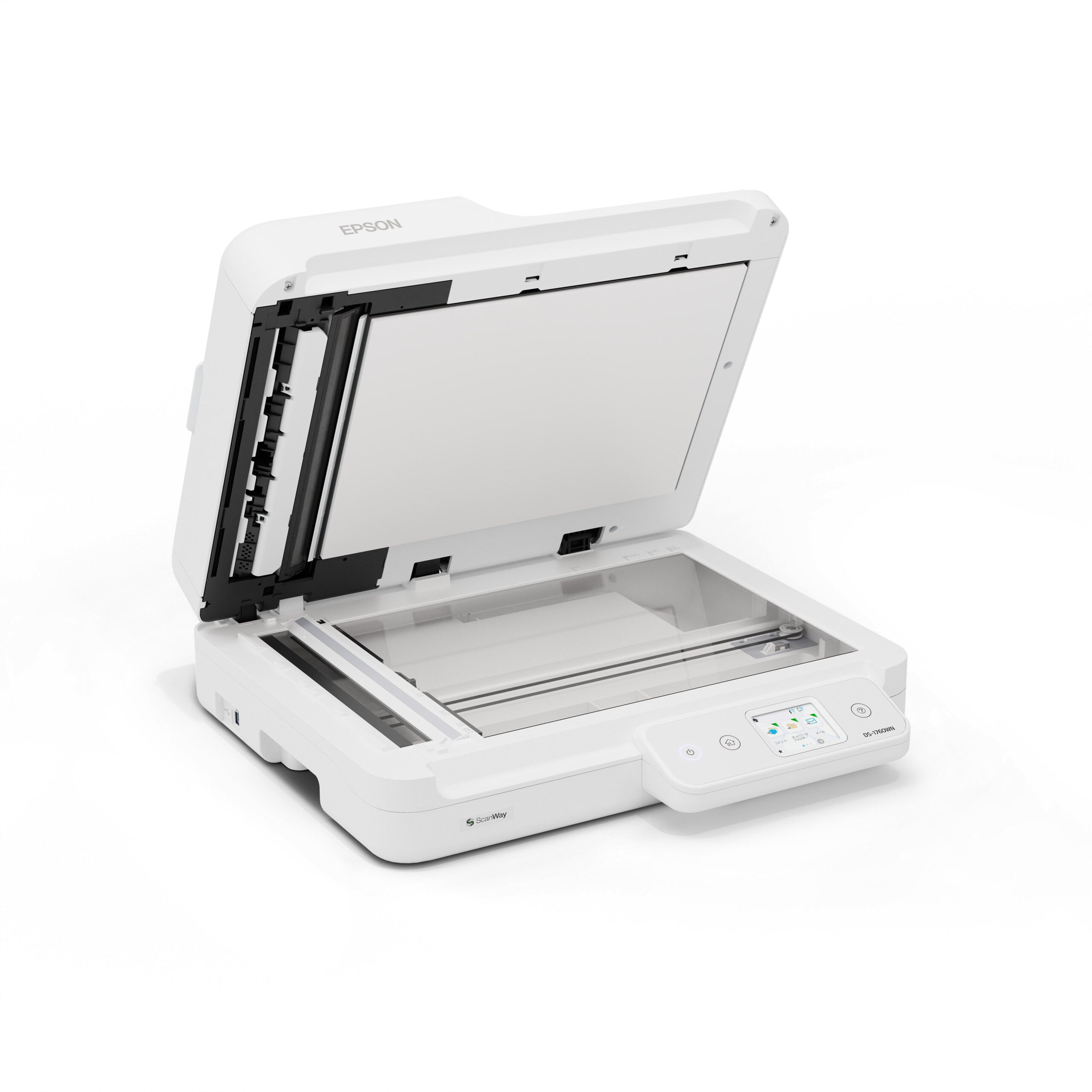 8989f505a72d6f930950e2caec62eb9fe58b4596 Epson WorkForce DS-1760WN Flatbed & ADF scanner 1200 x 1200 DPI A4 Black, White