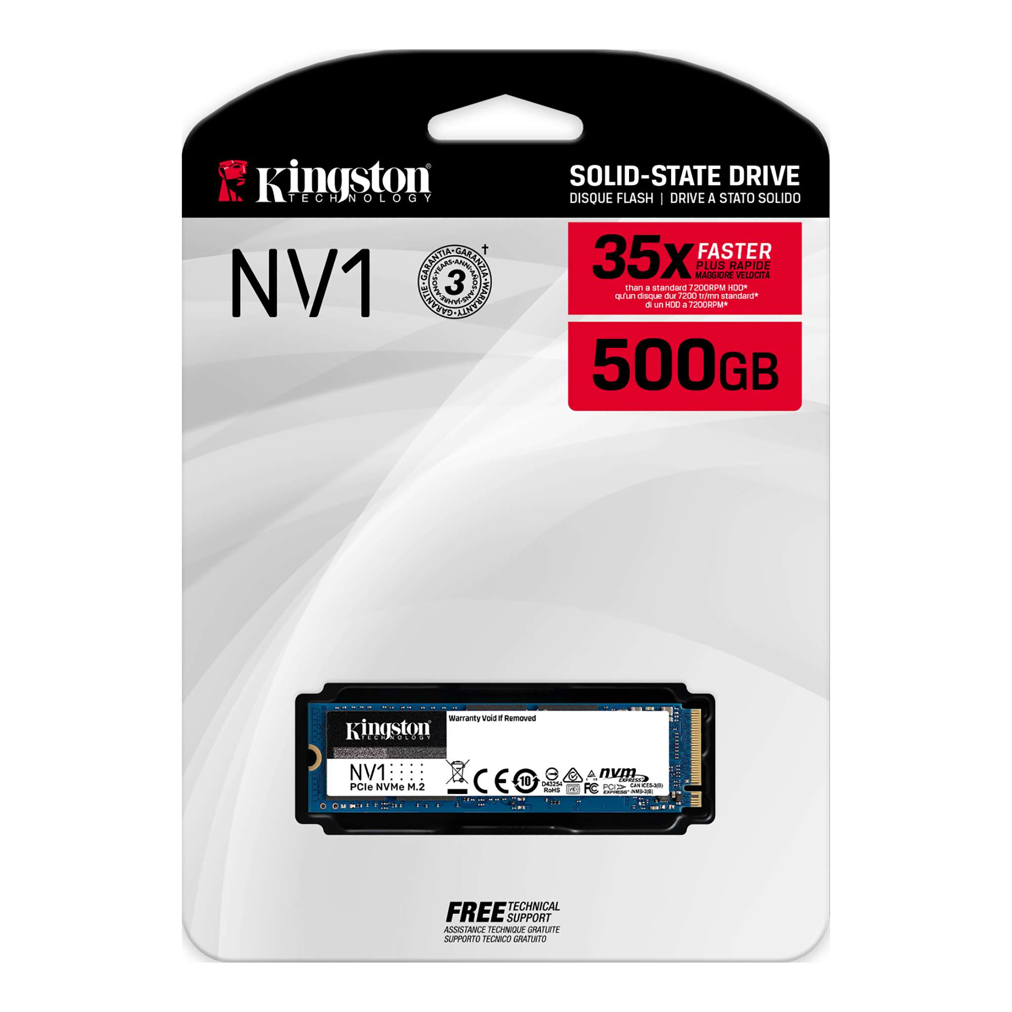 Kingston Technology NV1 500 GB M.2 PCI Express 3.0 NVMe
