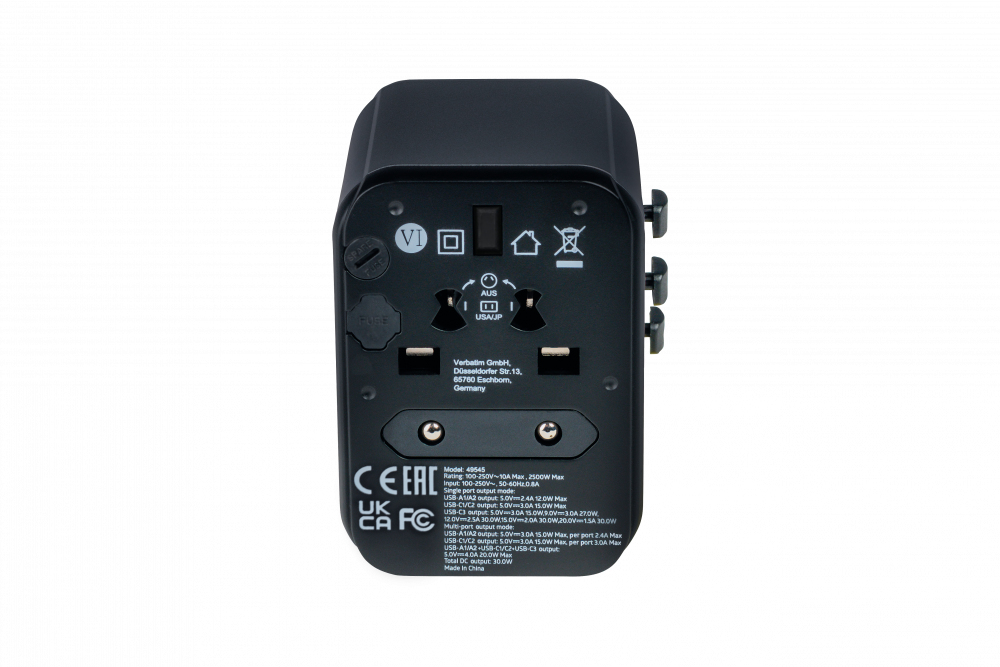 Verbatim 49545 power plug adapter Universal