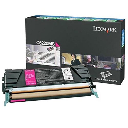 Lexmark C5220MS Toner-kit magenta return program, 3.000 pages ISO/IEC 19798 for Lexmark C 522/524/530/532/534