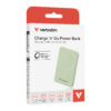 91dc3e6c0321d5ce74a983fcad4dffe9e26152bd Verbatim Charge ´n´ Go Essentials Magnetic Wireless Power Bank 5000 mAh Green