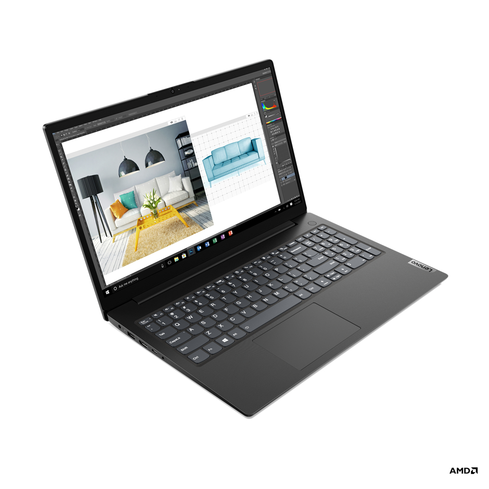 Lenovo V15 G2 ALC AMD Ryzen™ 5 5500U Laptop 39.6 cm (15.6") Full HD 8 GB DDR4-SDRAM 256 GB SSD Wi-Fi 5 (802.11ac) Windows 10 Home English Black