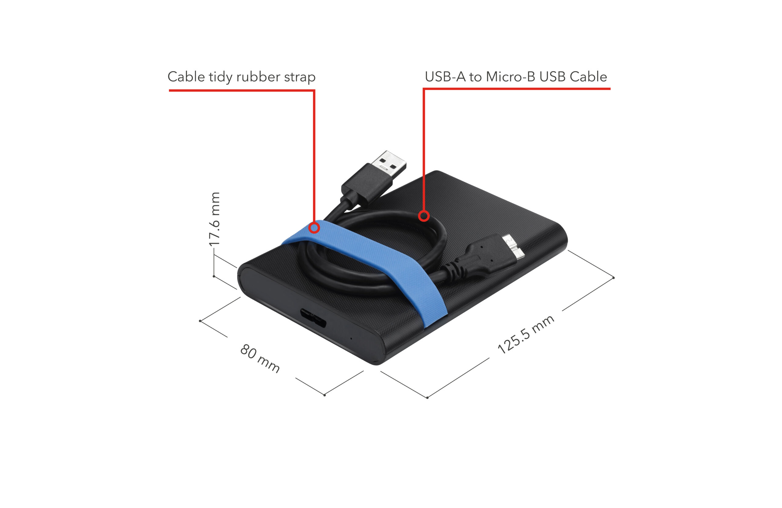 Verbatim Store´N´Go Enclosure Kit HDD/SSD enclosure Black, Blue 2.5"