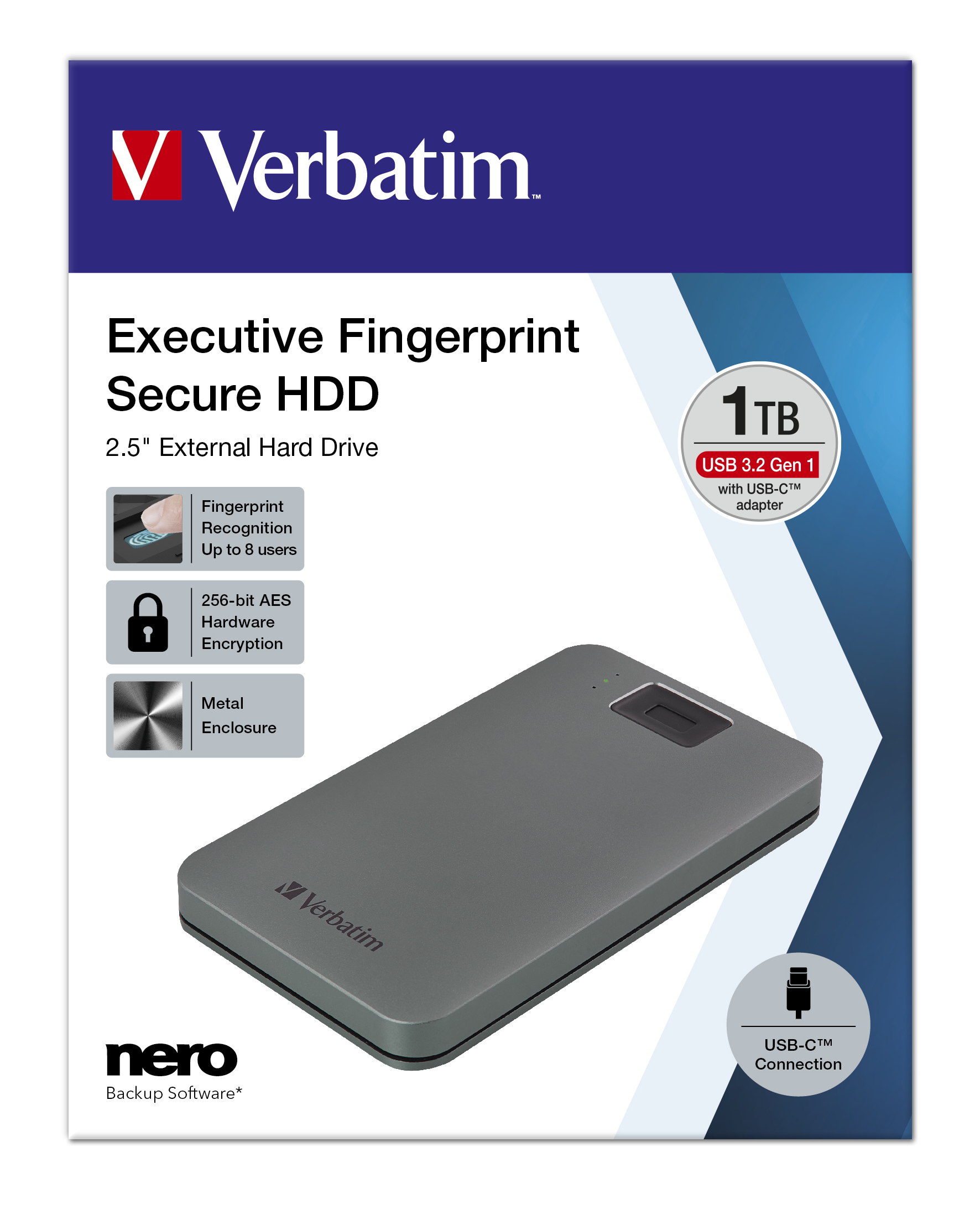92168126_9777966894 Verbatim Executive Fingerprint Secure
