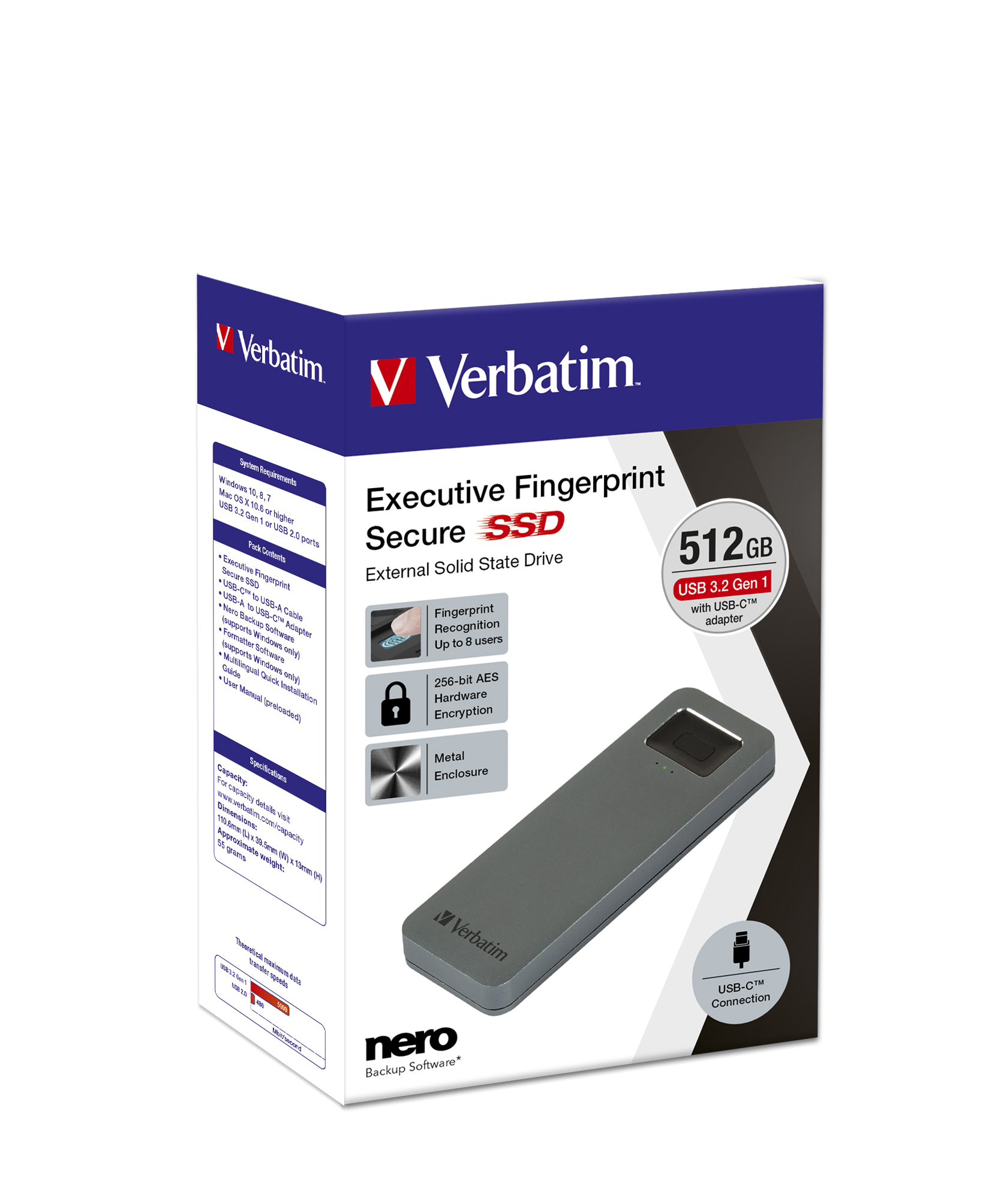 92168128_8999030326 Verbatim Executive Fingerprint Secure