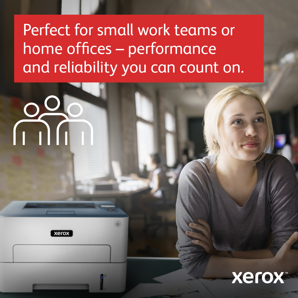 Xerox B230 A4 34ppm Wireless Duplex Printer PCL5e/6 2 Trays Total 251 Sheets UK