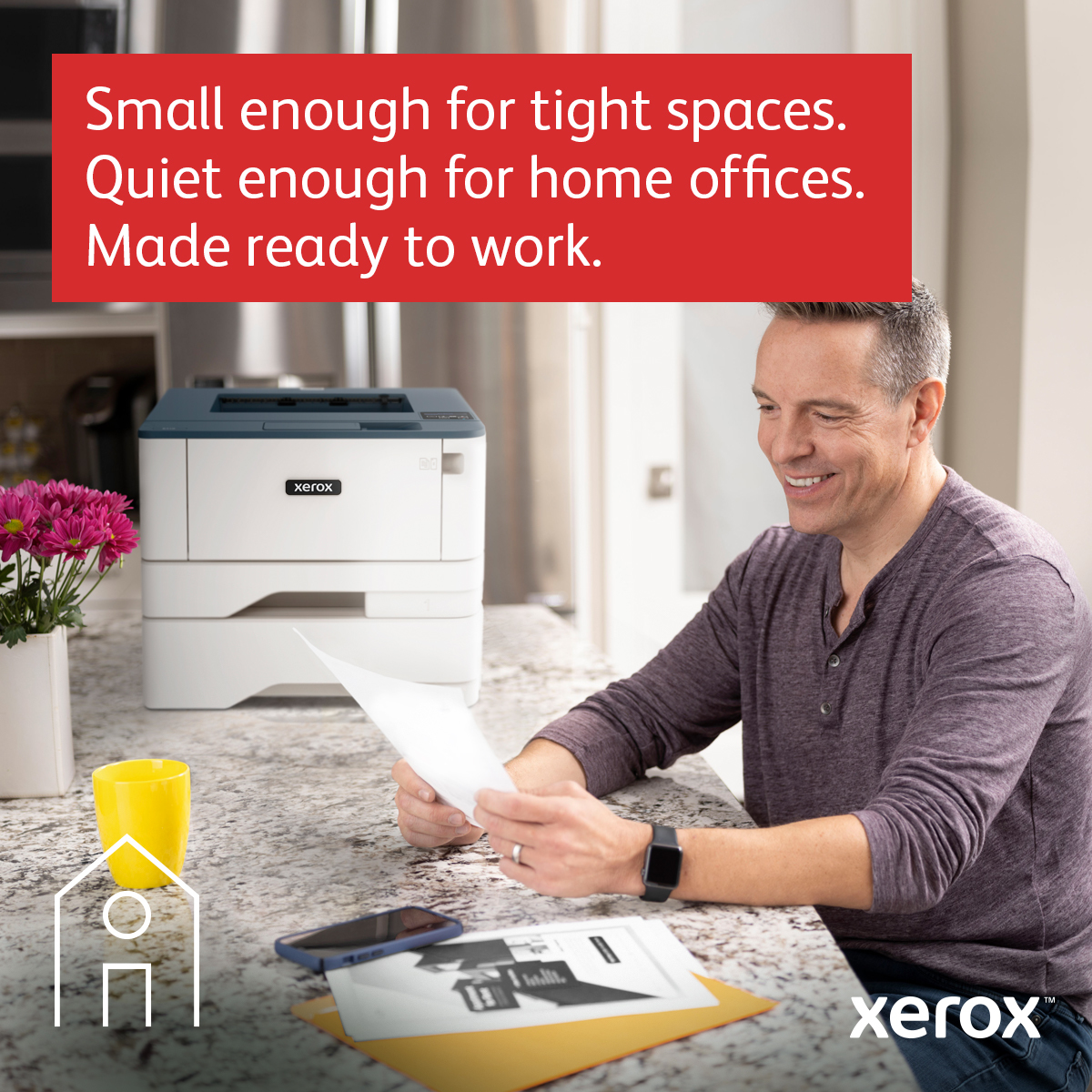Xerox B310 A4 40ppm Wireless Duplex Printer PS3 PCL5e/6 2 Trays Total 350 Sheets UK