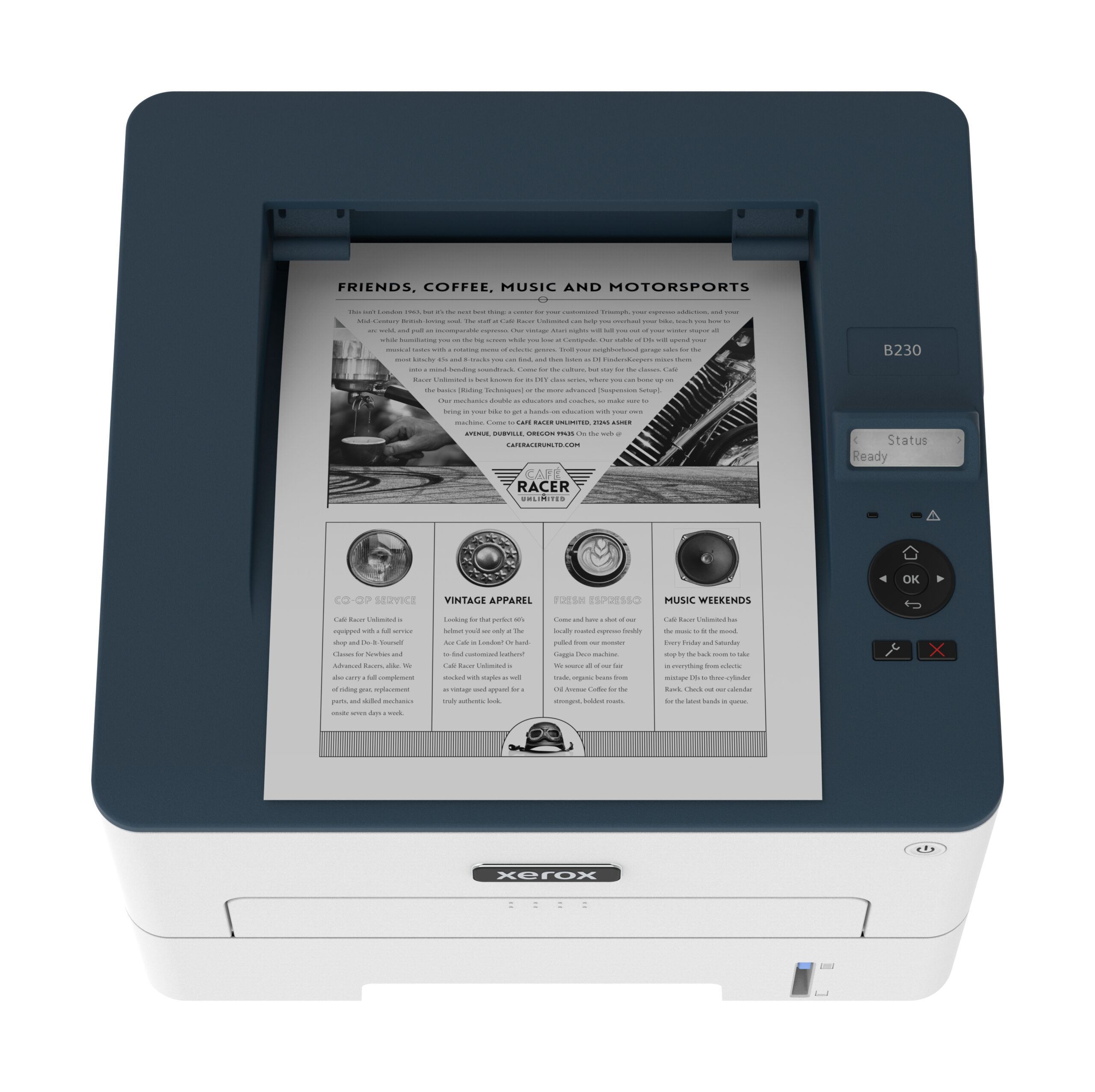 Xerox B230 A4 34ppm Wireless Duplex Printer PCL5e/6 2 Trays Total 251 Sheets UK