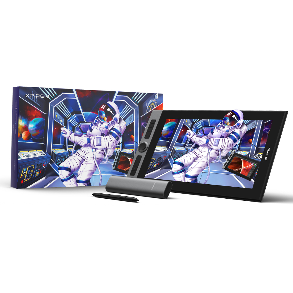 XPPen Artist Pro 16 graphic tablet Black, Silver 5080 lpi 340.99 x 191.81 mm USB