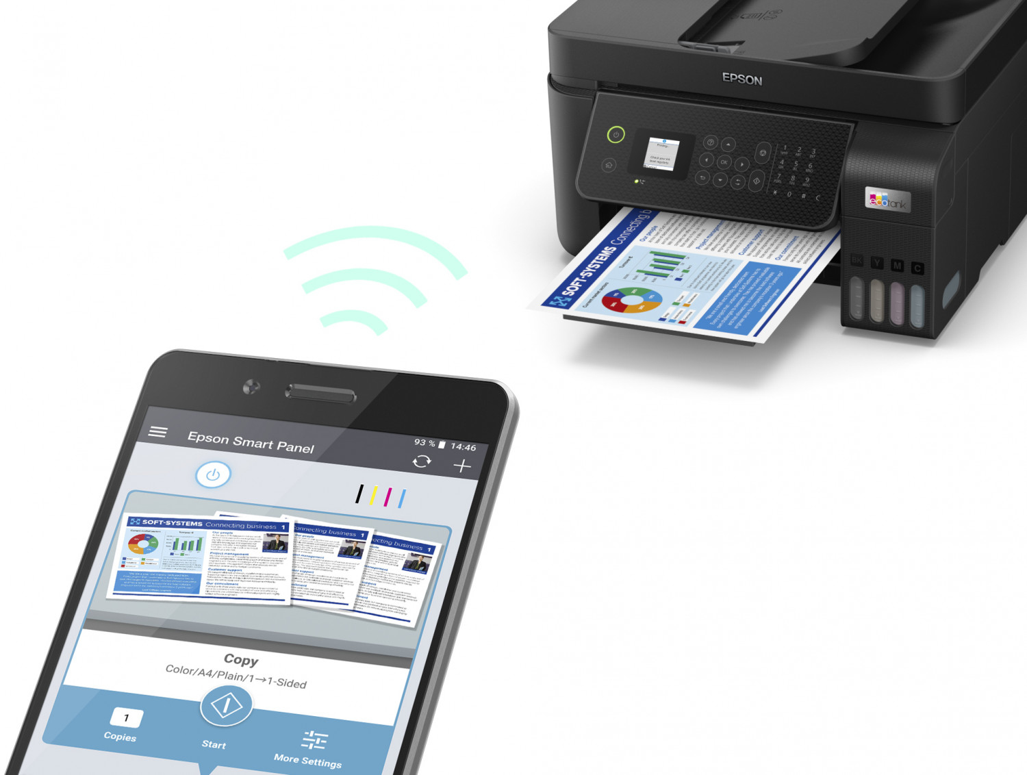 Epson EcoTank ET-4800 Inkjet A4 5760 x 1440 DPI 33 ppm Wi-Fi