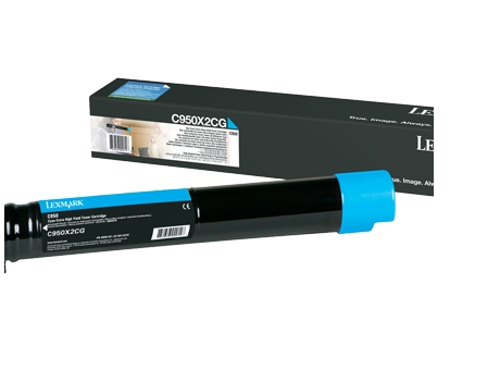 Lexmark C950X2CG Toner cyan, 22.000 pages ISO/IEC 19798 for Lexmark C 950