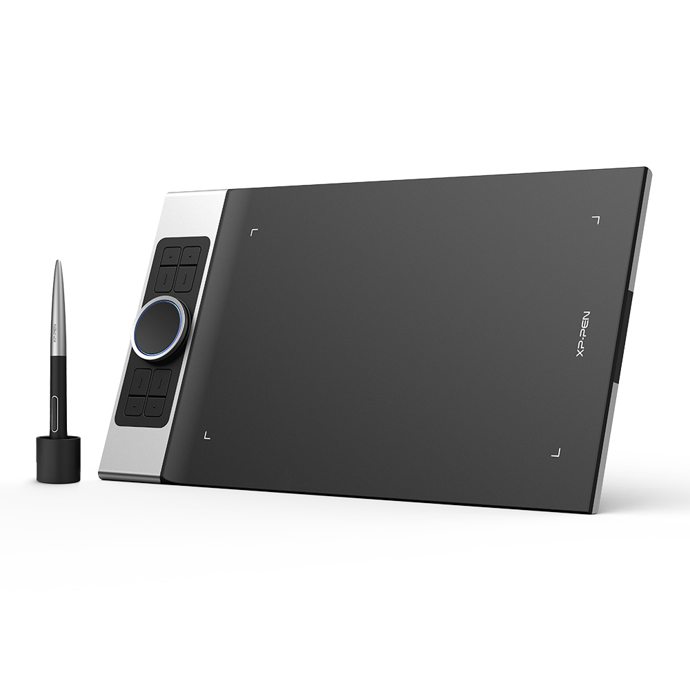 XPPen Deco Pro MW graphic tablet Black, Silver 5080 lpi 279.4 x 152.4 mm Bluetooth