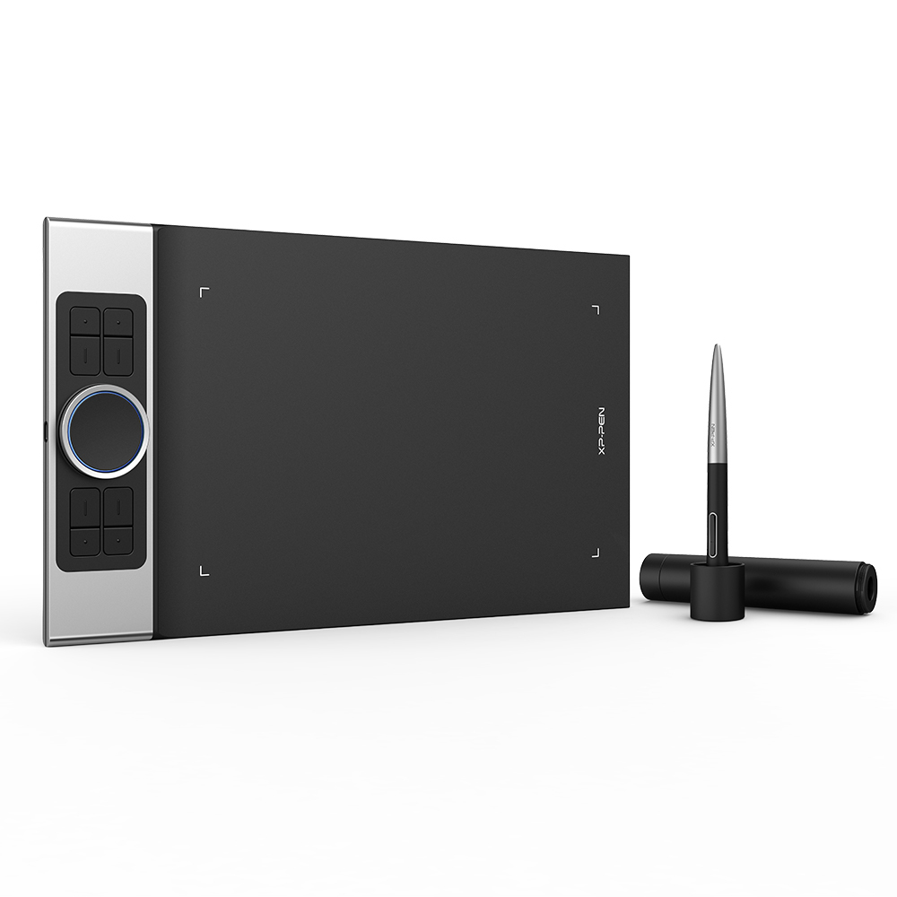 XPPen Deco Pro MW graphic tablet Black, Silver 5080 lpi 279.4 x 152.4 mm Bluetooth