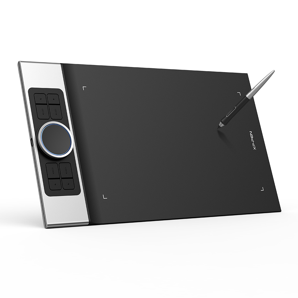 XPPen Deco Pro MW graphic tablet Black, Silver 5080 lpi 279.4 x 152.4 mm Bluetooth
