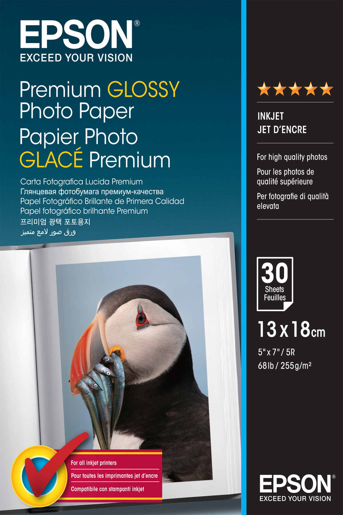Epson C13S042154 High-glossy-film Premium 30 sheet 13x18cm 255g/m² for InkJet