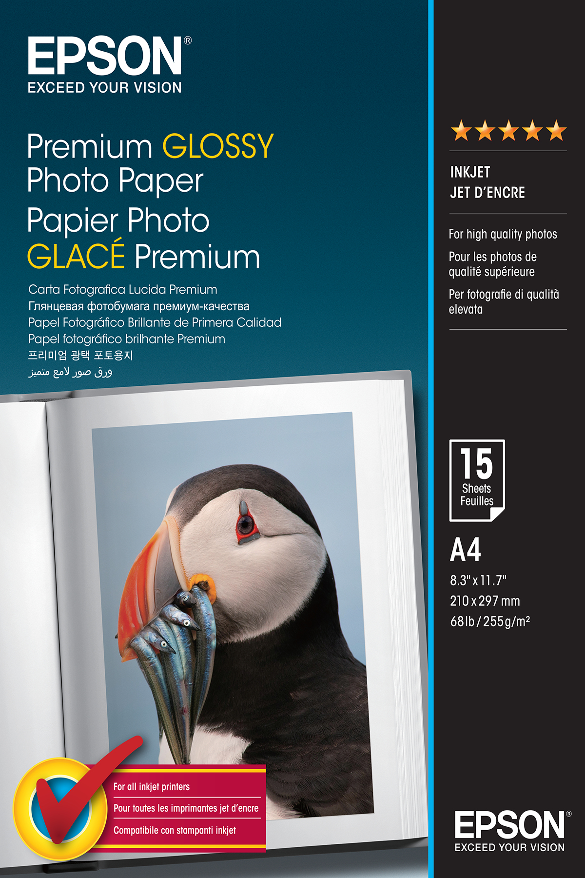 Epson C13S042155 High-glossy-film Premium 15 sheet DIN A4 255g/m² for InkJet