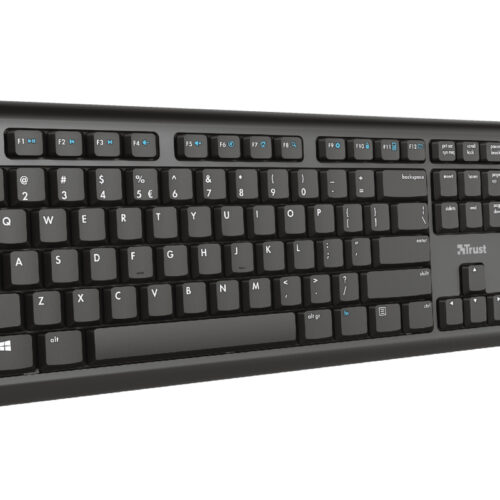 94382653_0528037439 Trust TK-350 keyboard Universal RF Wireless QWERTY UK English Black