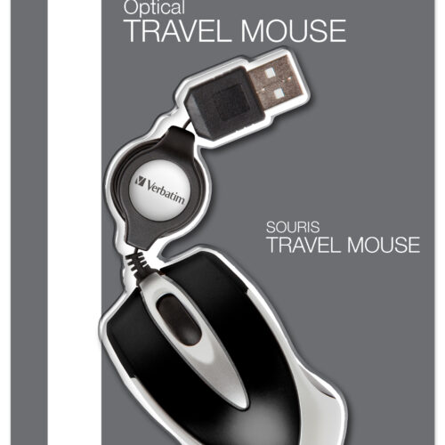 9497174_6128045726 Verbatim Go Mini Optical Travel Mouse - Black