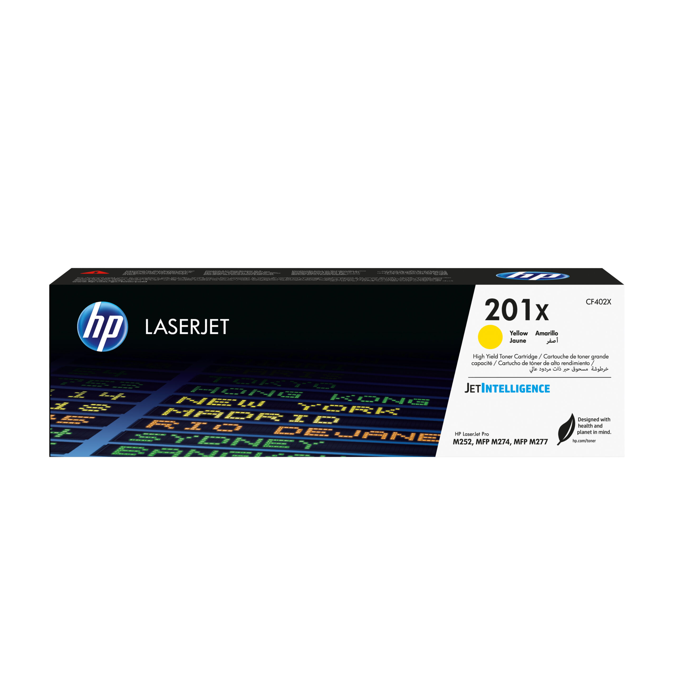 HP CF402X/201X Toner cartridge yellow high-capacity, 2.300 pages ISO/IEC 19752 for HP Pro M 252