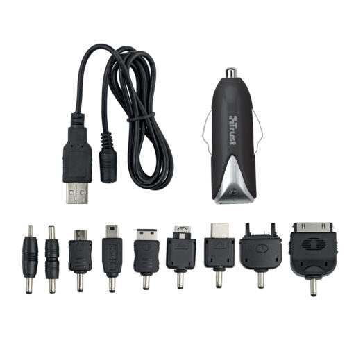 94c7d4556a009fb74a12d4045ca6859f Trust Smartphone Car Charger & Cable Mobile phone, MP3 Black Cigar lighter Auto