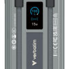 9548faa4b68e5860d7c5511dd22c8b9eda97d829 Verbatim Charge´n´Go 2C & Display Power Bank 10000 mAh Grey